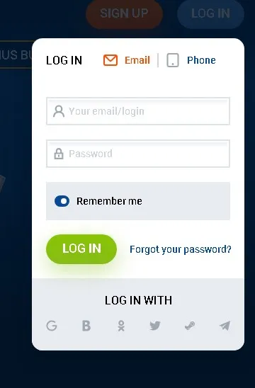 Login Process for Mostbet Account